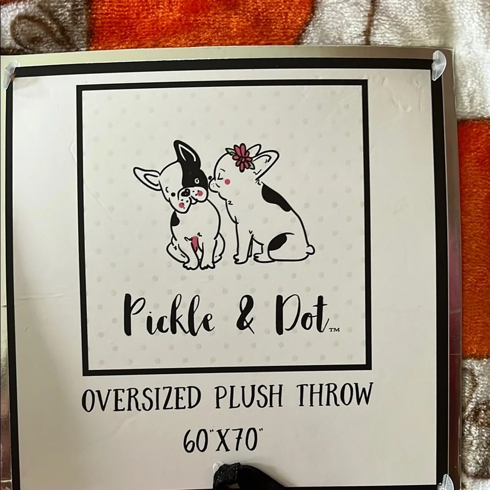 Pickle & Dot Oversized Plush Throw